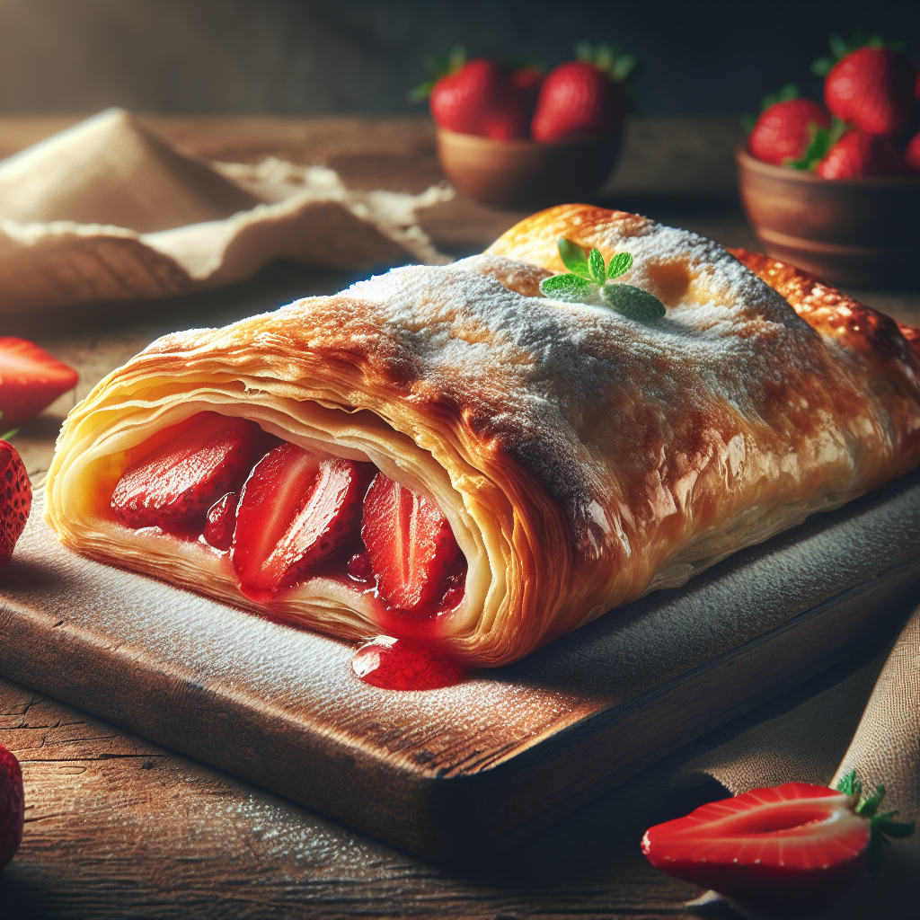 Easy Strawberry Strudel Recipe for Home Bakers