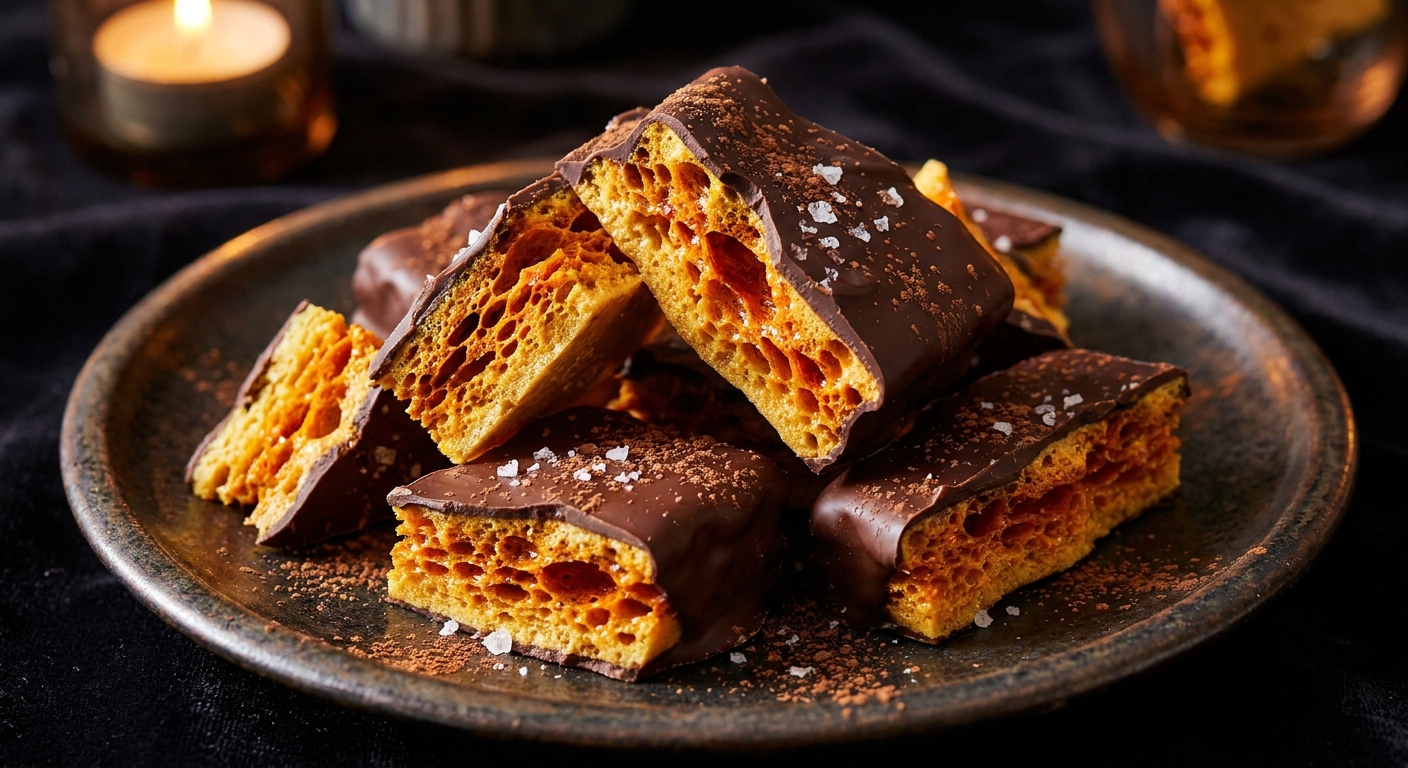 Best chocolate covered sponge toffee Recipe