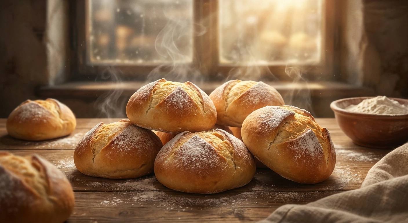 Baking Authentic italian buns at Home