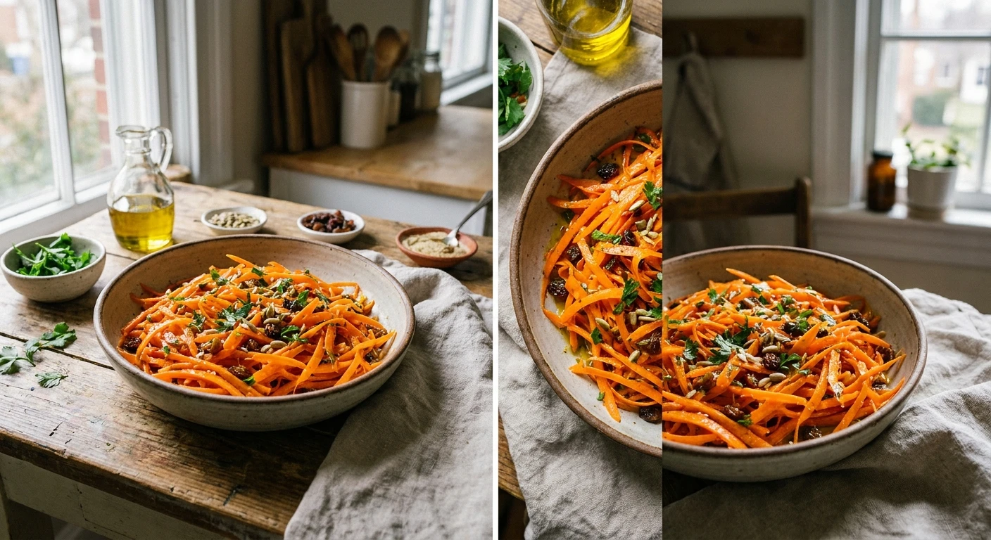 The Best carrot salad with vinegar and sugar