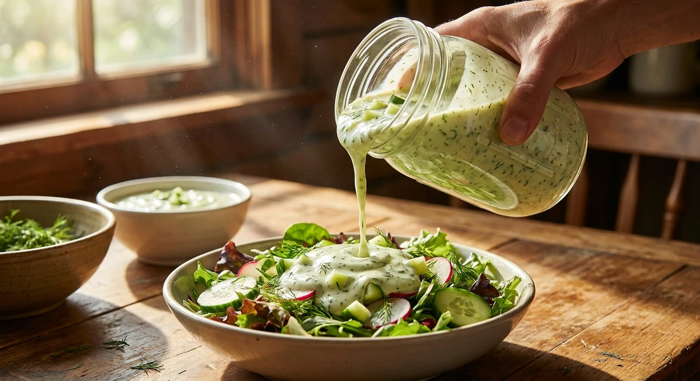 Creamy Dill Pickle Dressing Recipe for Salads