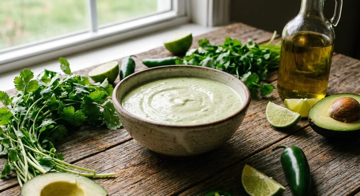 Easy Avocado Lime Ranch Dressing Recipe